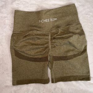 Olive Green Pchee Bum Shorts